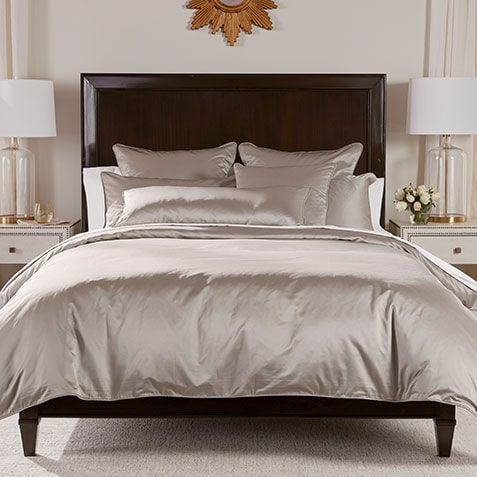 Salena Solid Duvet Cover and Shams, Taupe image