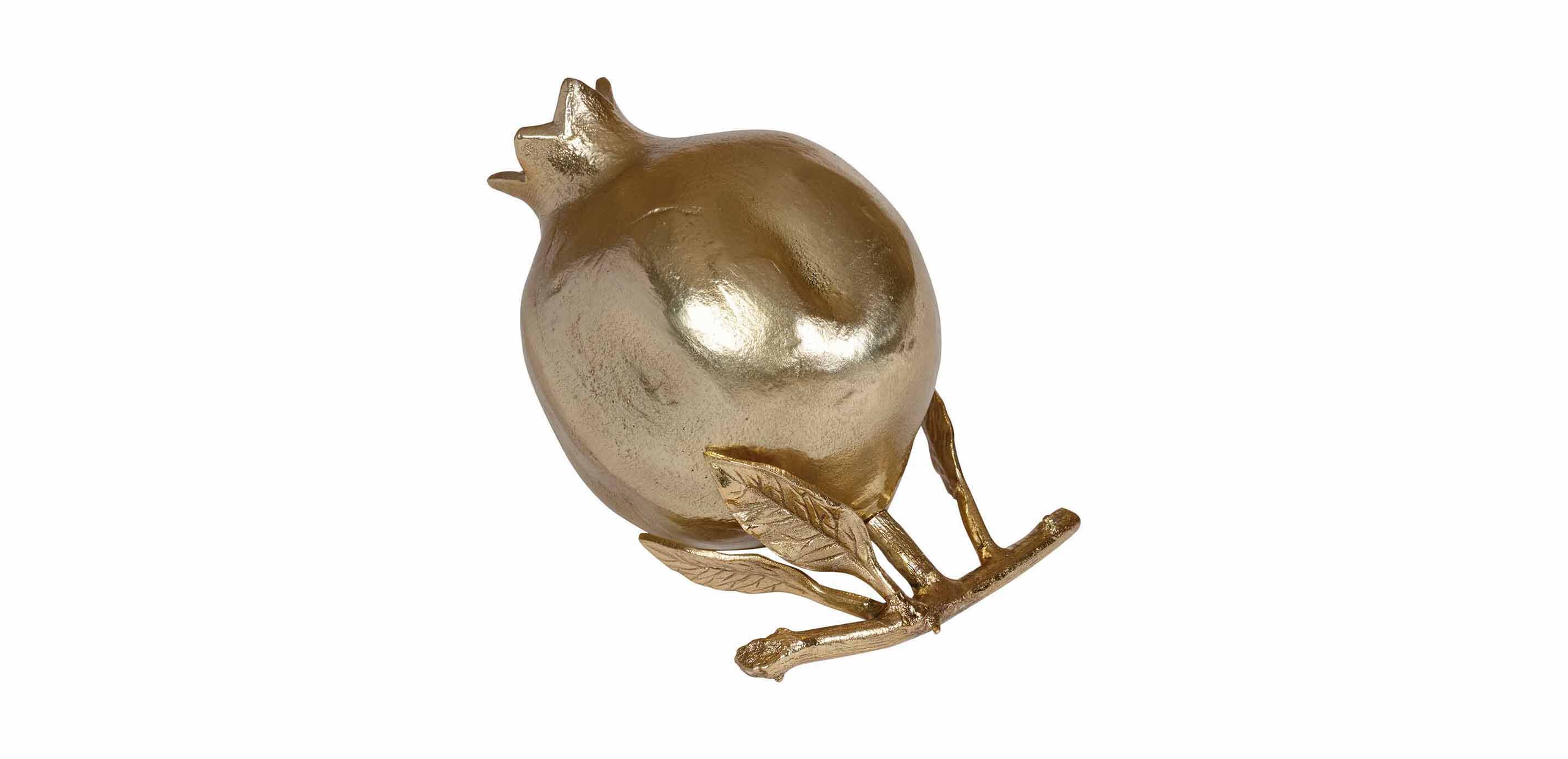 Gold Pomegranate Sculptures