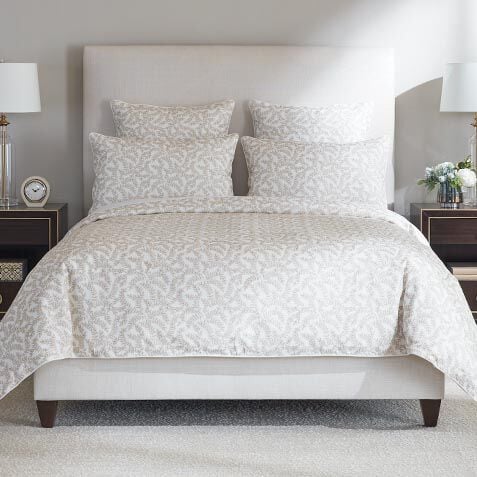 Gold Embroidered Vine Duvet Cover and Shams Set image 0362585ST