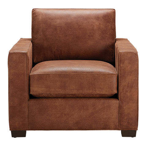 Spencer Track-Arm Leather Chair image