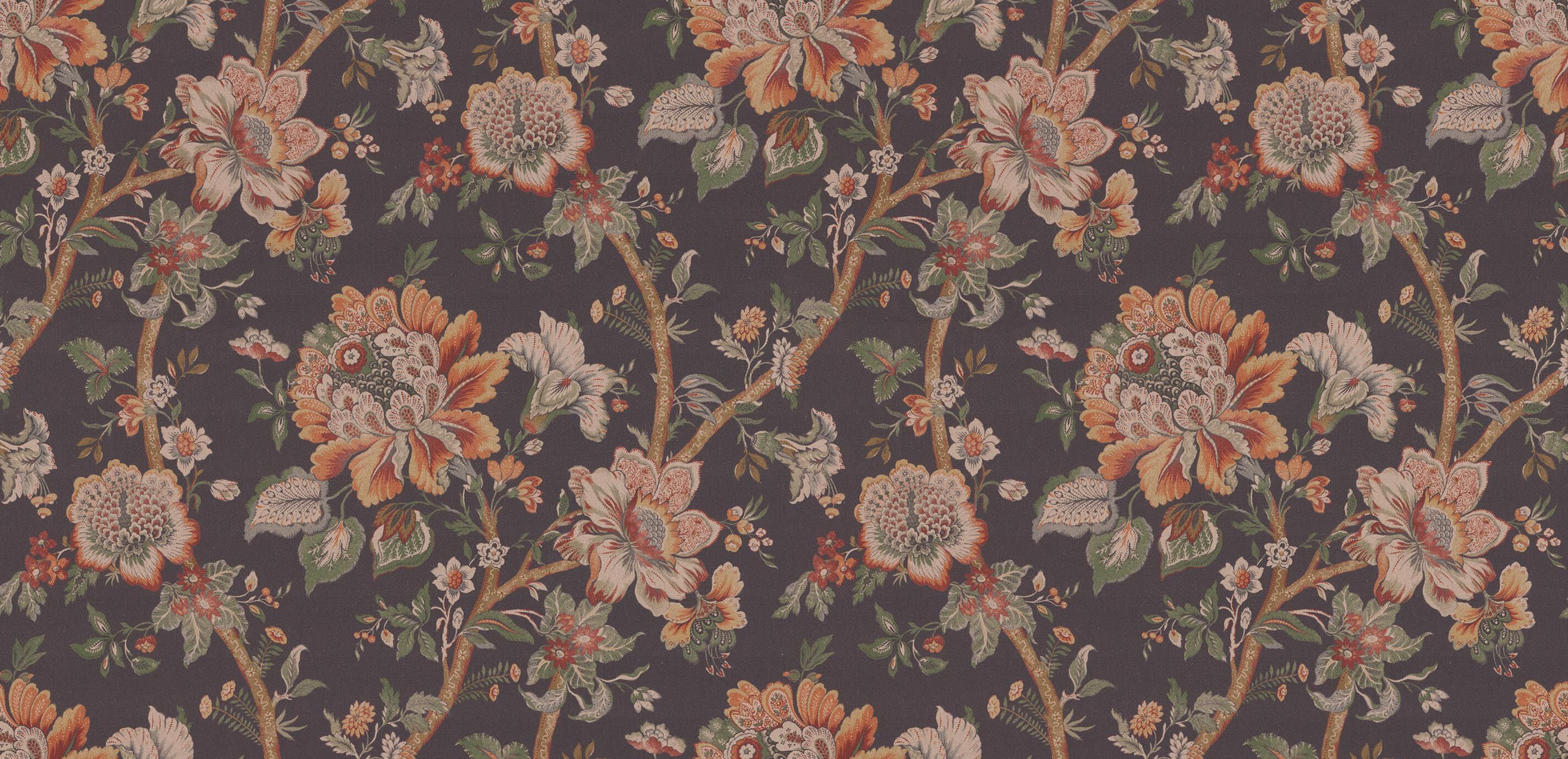 Georgina Charcoal Fabric By the Yard