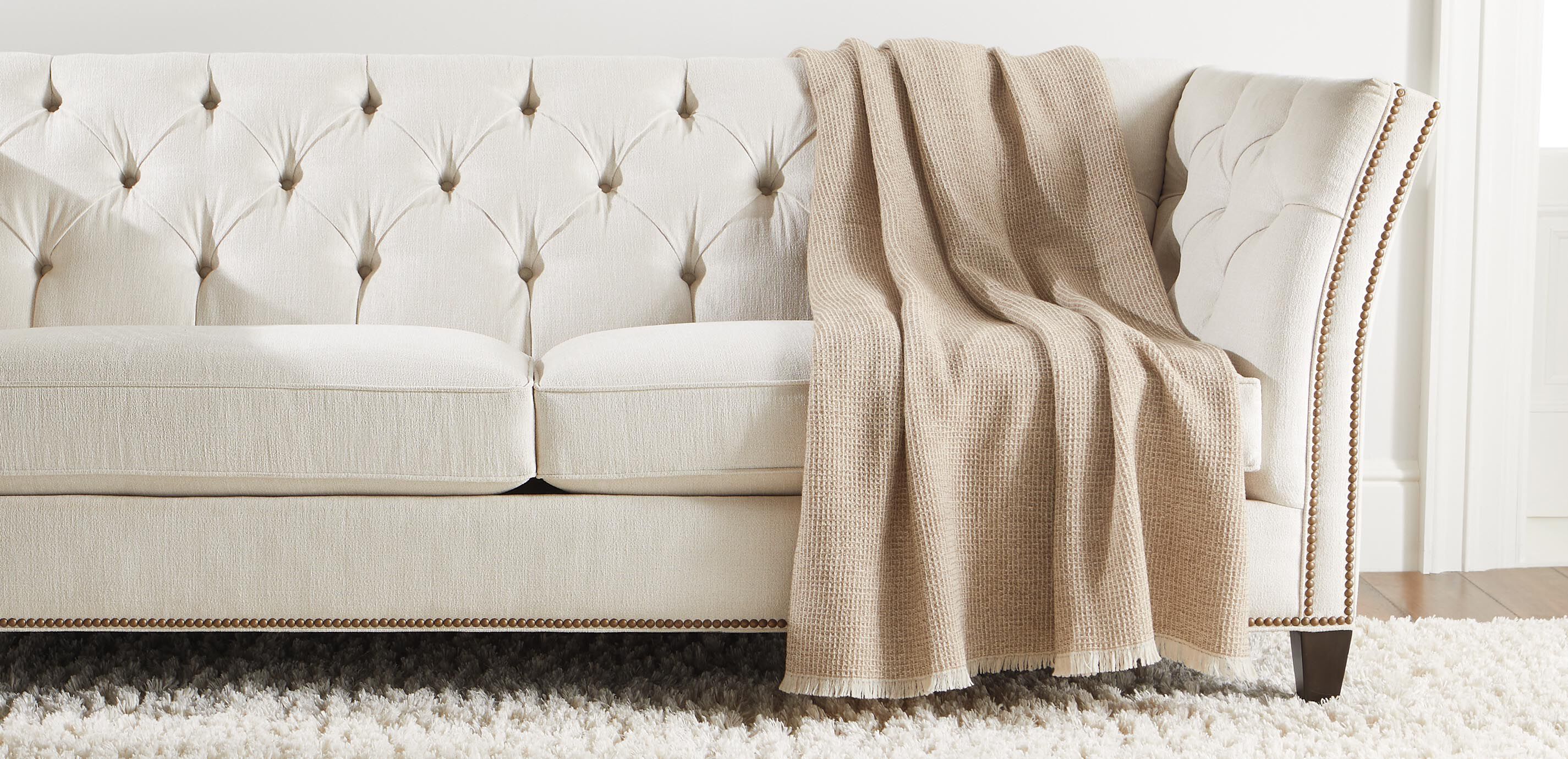 Rossi Waffle-Knit Wool Throw