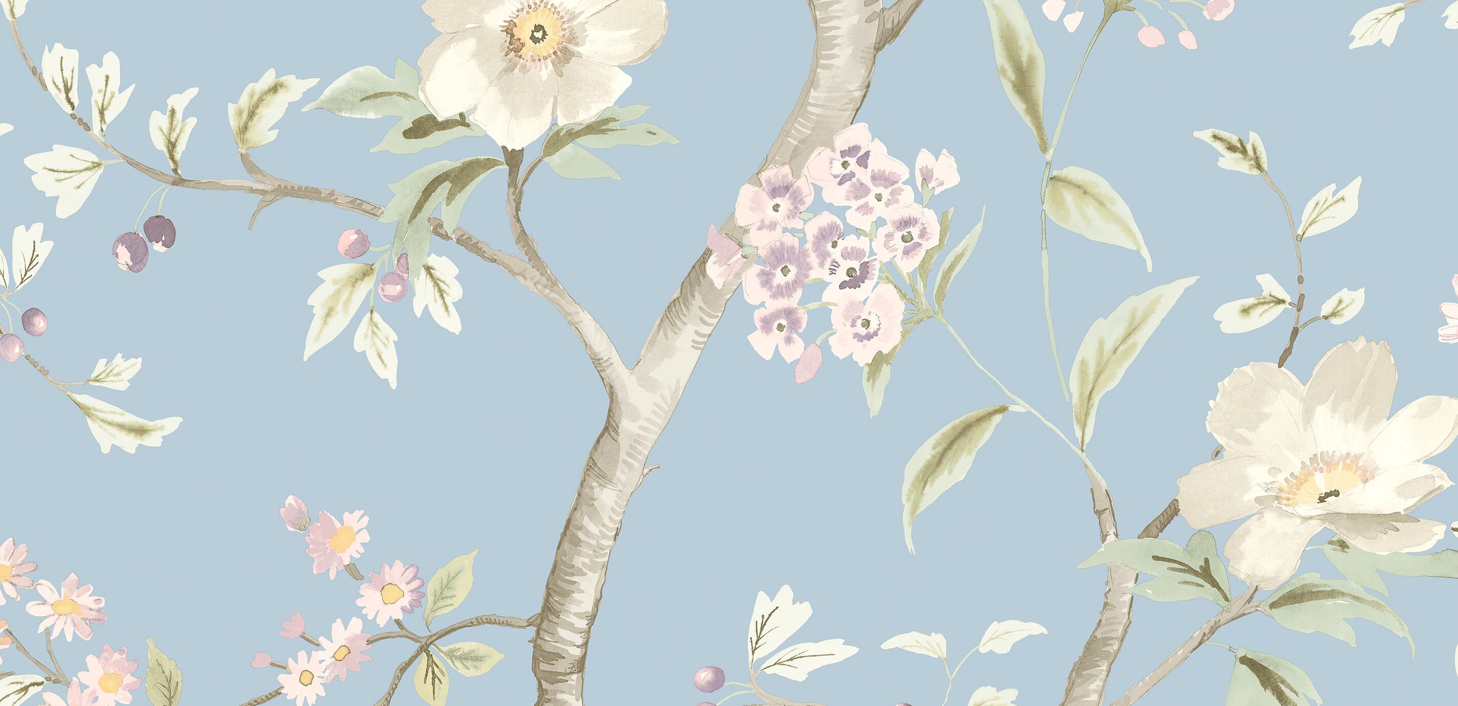 Jasmine Floral Wallpaper