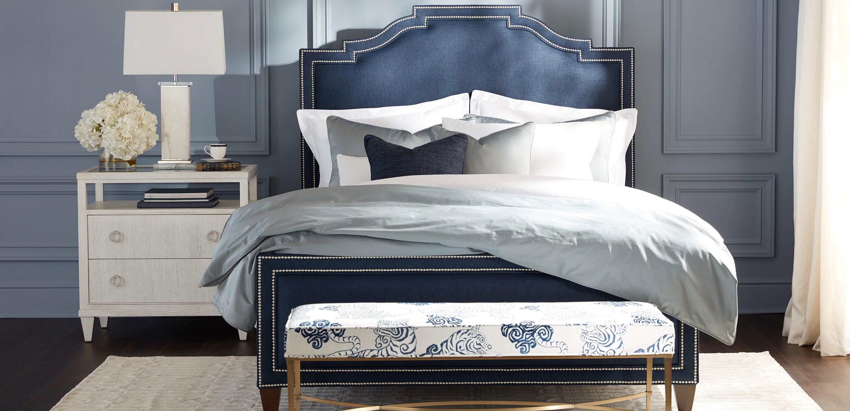 Salena Solid Duvet Cover and Shams, Mist Blue_5