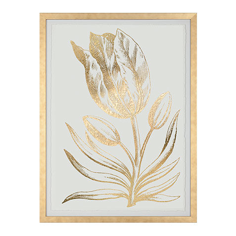 Gold Foil Floral I image