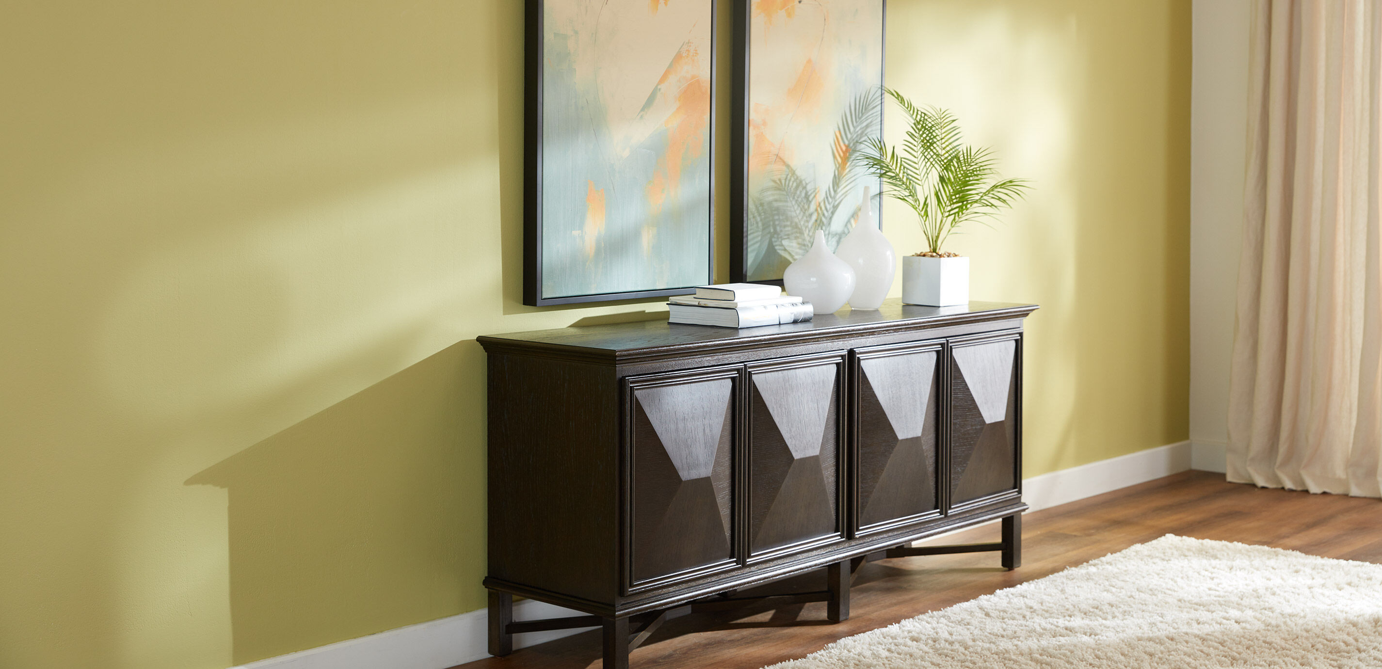 Palm in Square White Pot_7