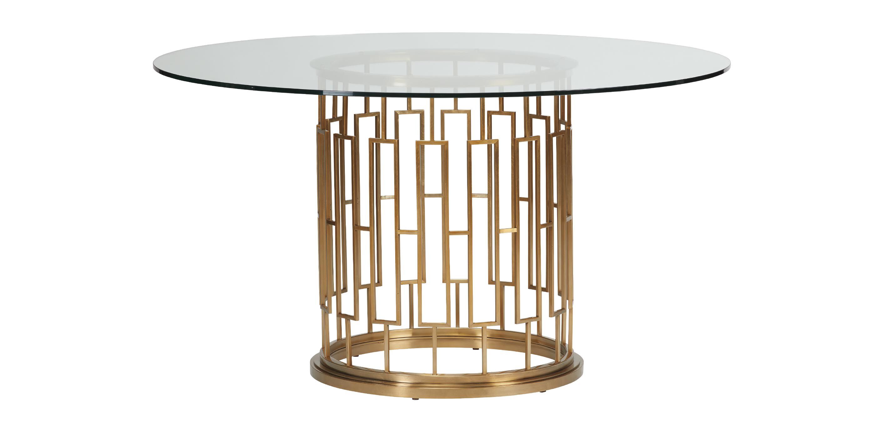 Teresa Round Glass Dining Table