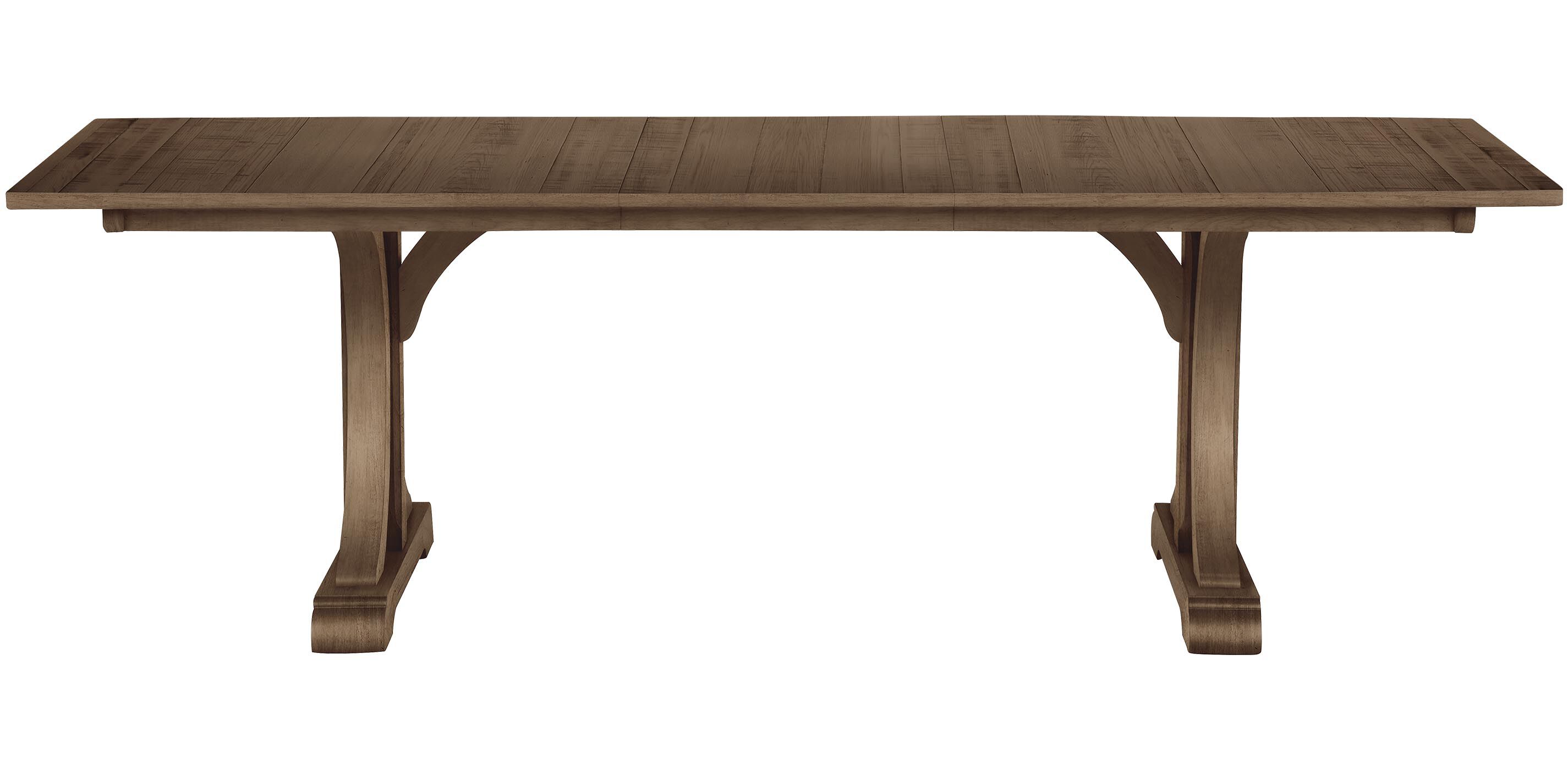 Corin Rough-Sawn Trestle Extension Dining Table