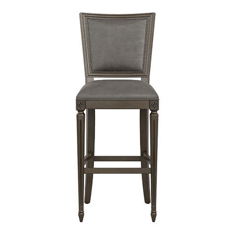 Marcella Leather Square Back Barstool image