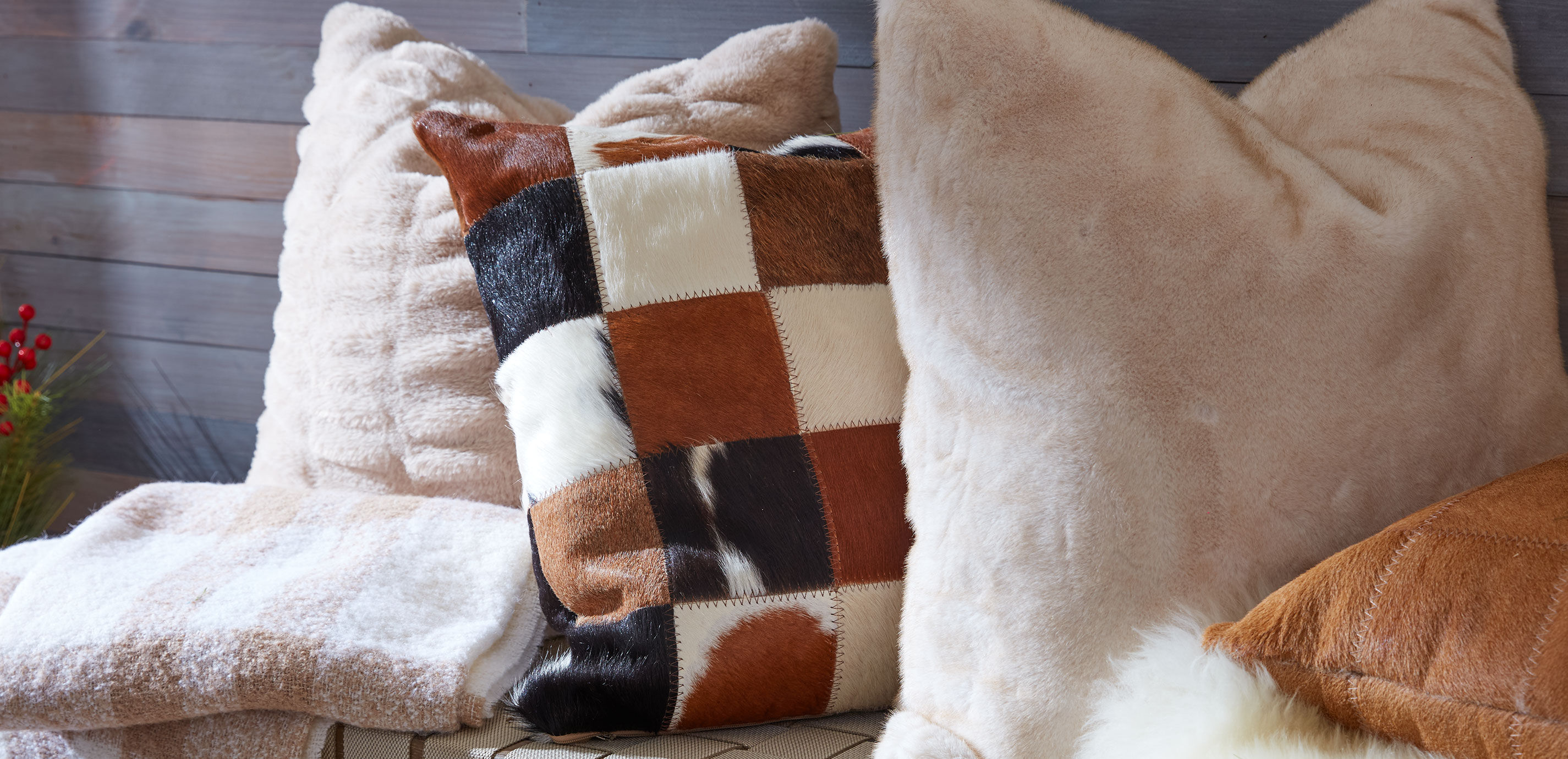 Cowhide Patchwork Pillow_5