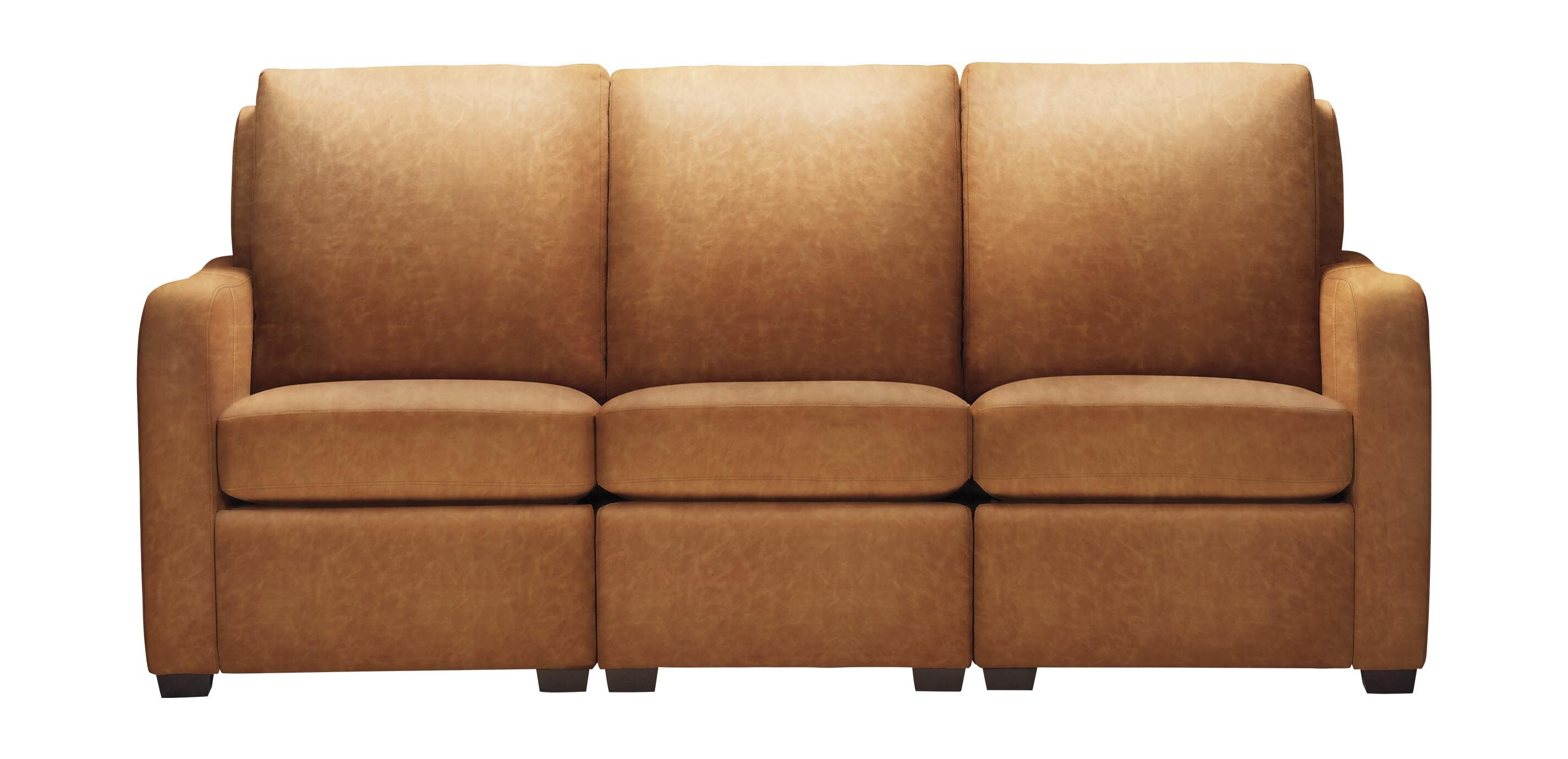 Jennings Leather Three-Piece Sectional