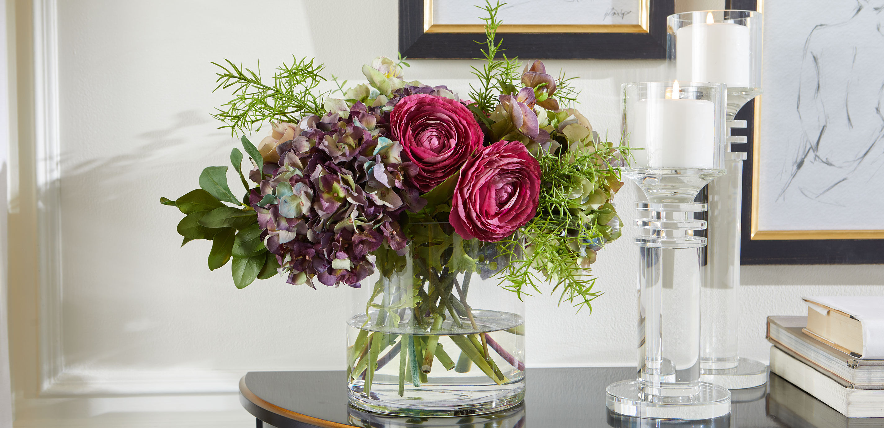 Hydrangea, Hellebore & Poppy Mix in Vase_4