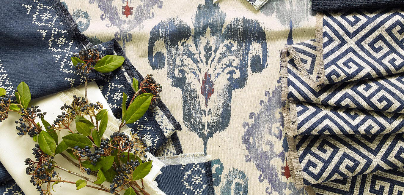 Kedron Navy Fabric By the Yard_2