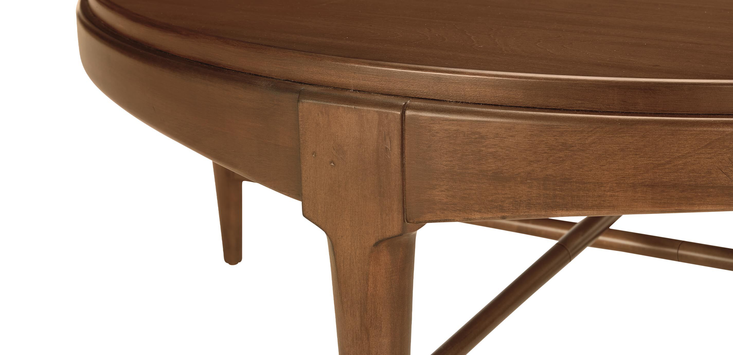 Draper Round Wood Midcentury Coffee Table_3