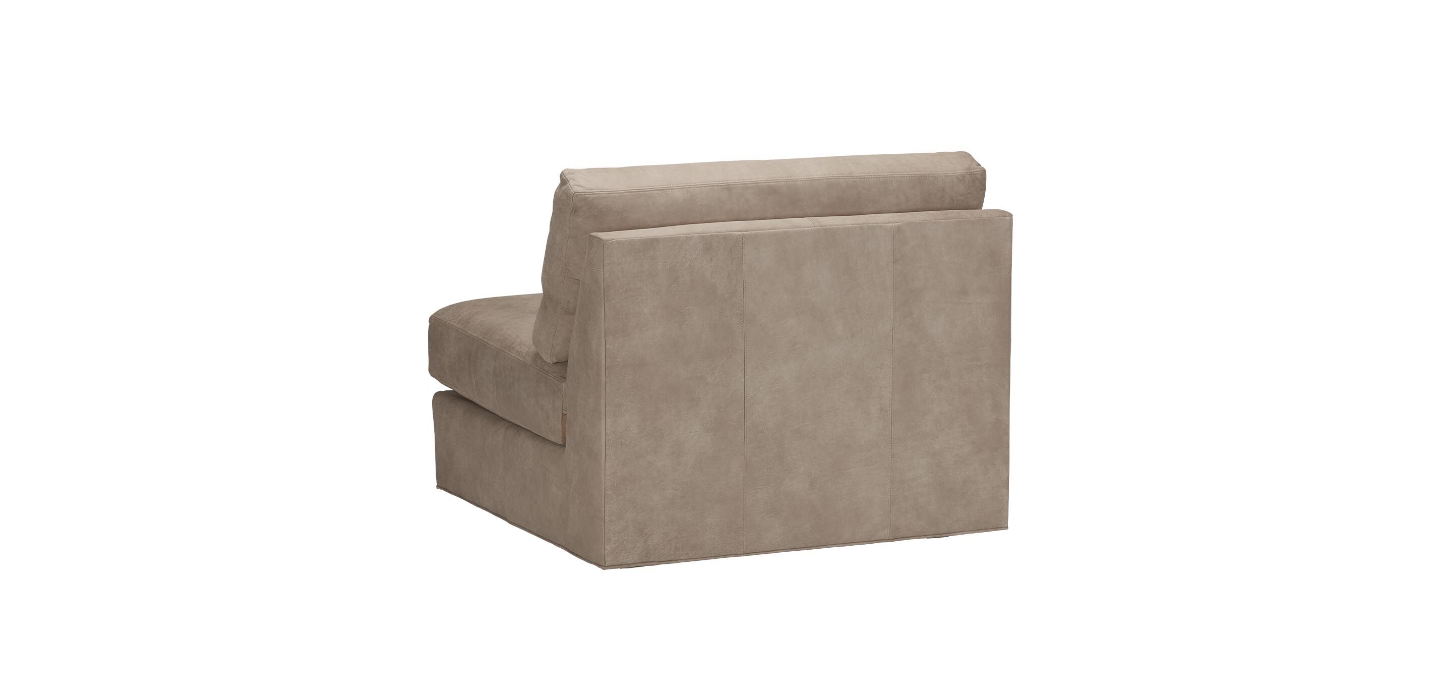 Daydreamer Leather Modular Armless One-Seat_3