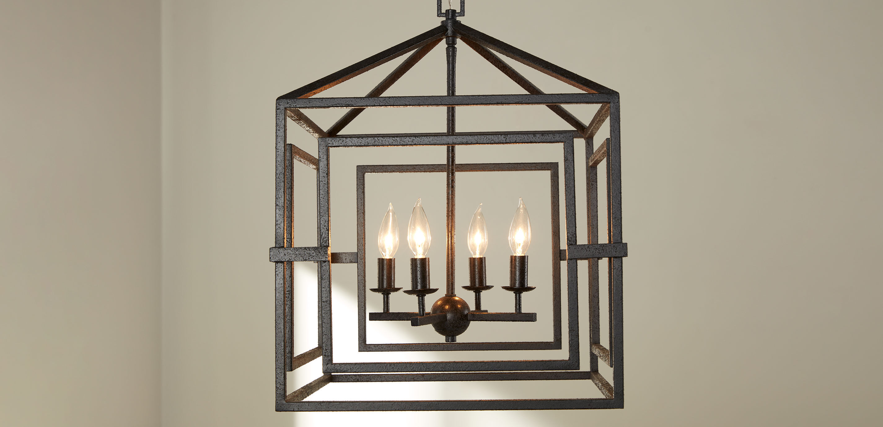 Killian Black Lantern Pendant Light_6