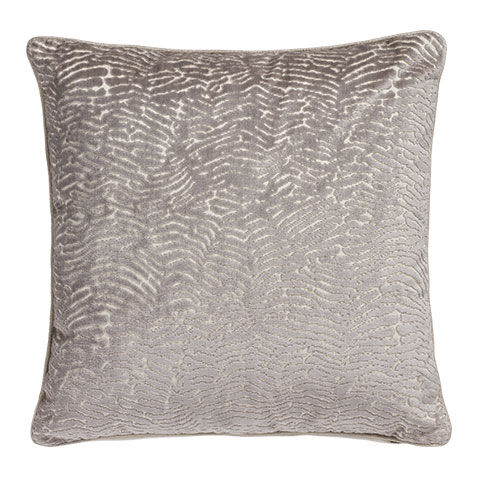 Cut Velvet Pillow, Silver image