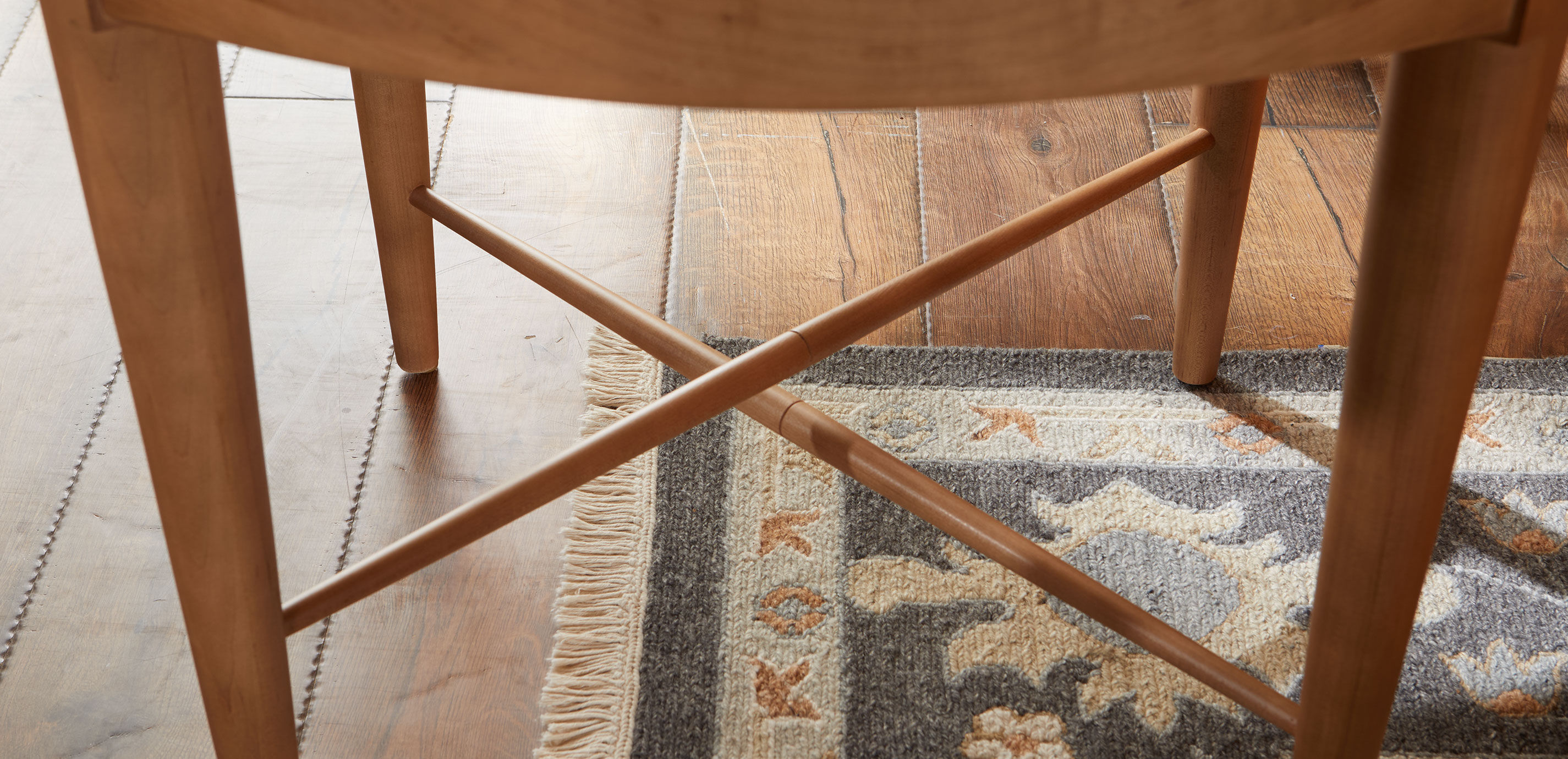 Draper Oval Travertine End Table_8