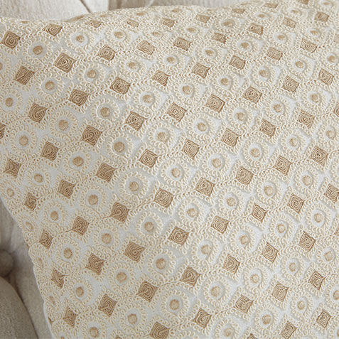 Corded Swirl 100% Linen Lumbar Pillow Product Tile Hover Image 062512