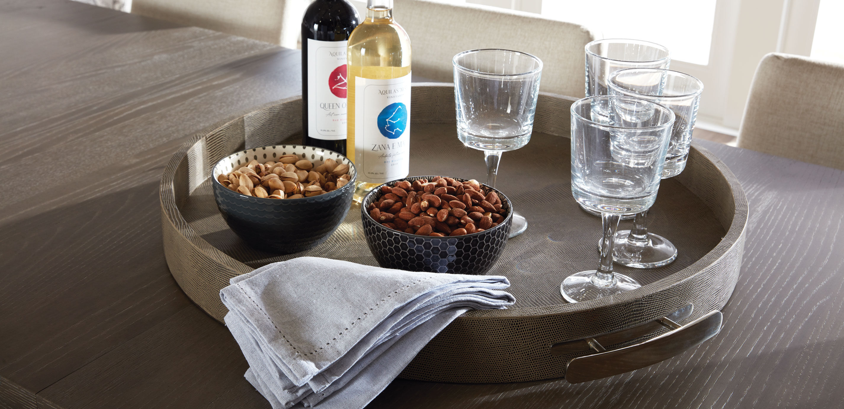 Embossed Round Leather Tray_6