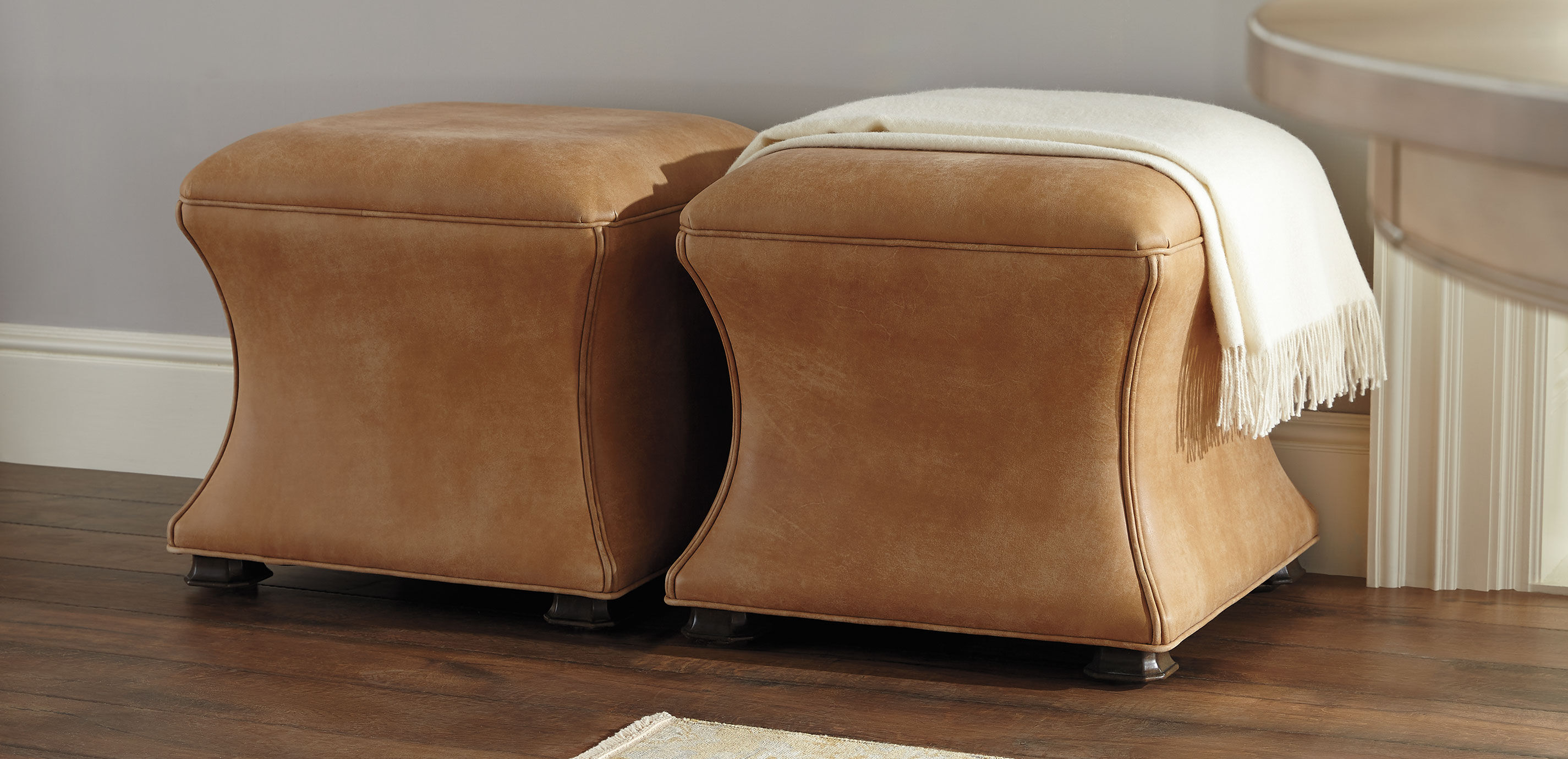Corbin Leather Ottoman_2