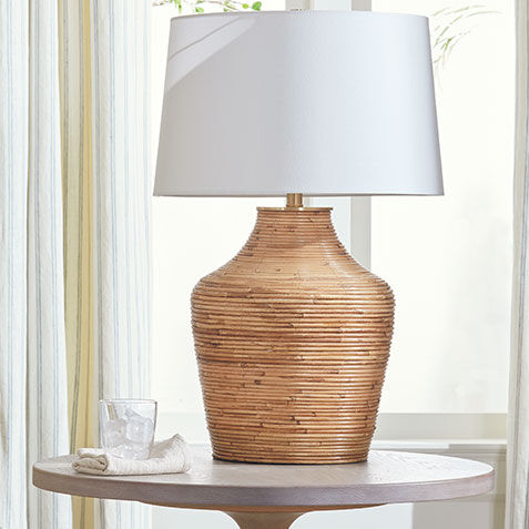 Marlie Rattan Table Lamp Product Tile Hover Image 096187   NAT