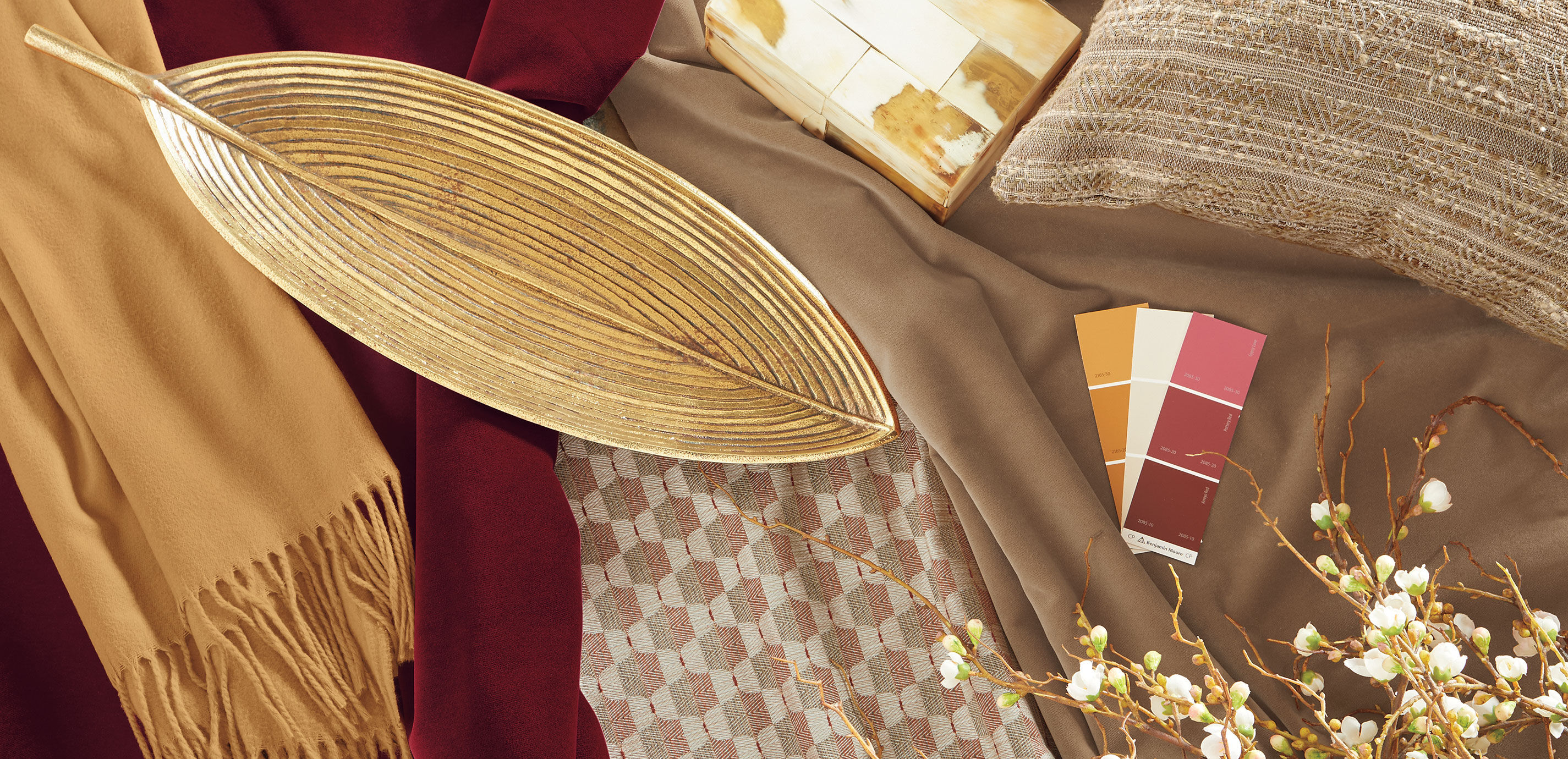 Antiqued Leaf Tray_4