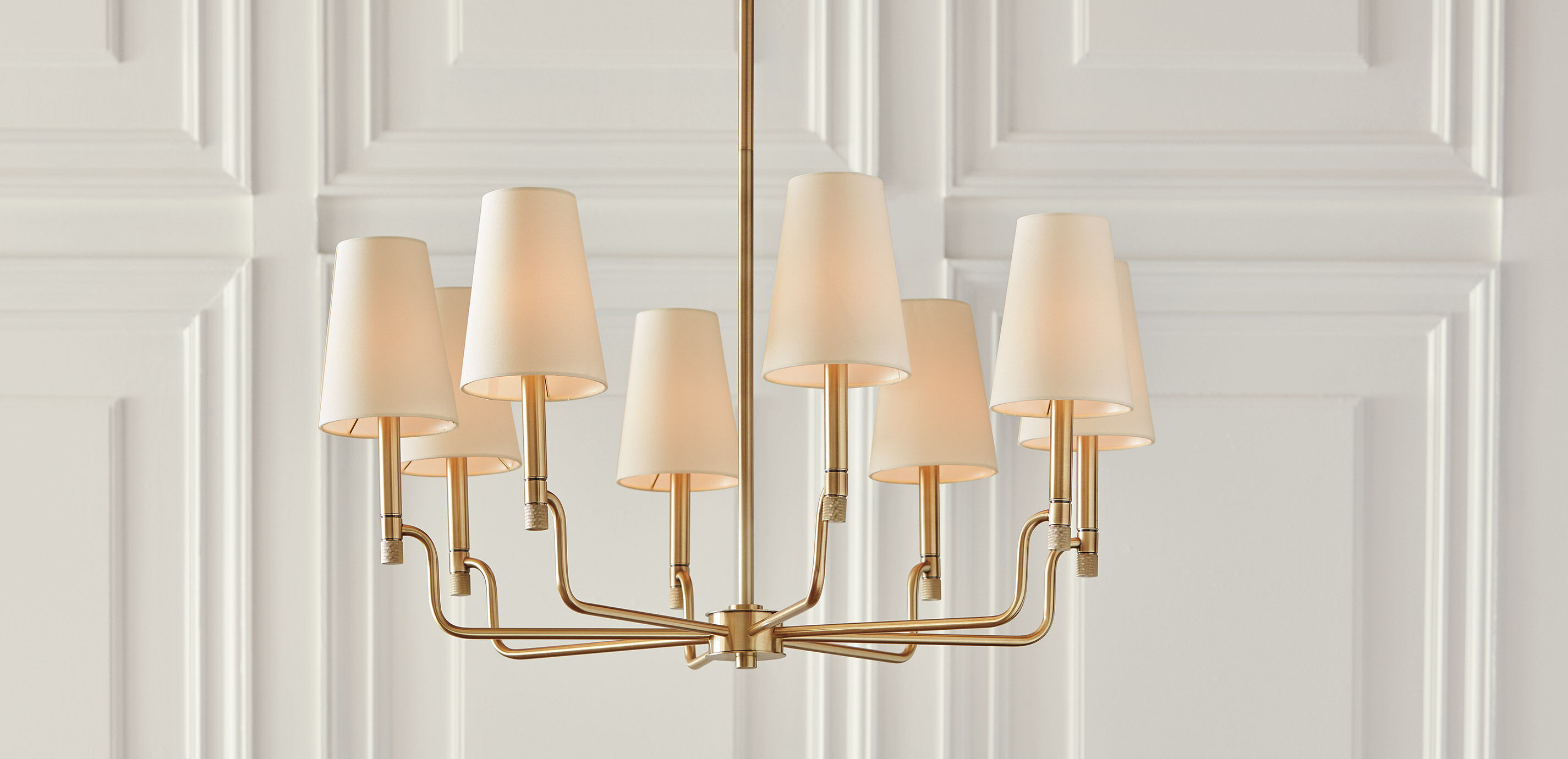 Turnbull Small Chandelier, Polished Brass_6