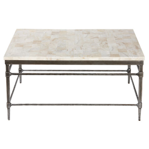 Vida Square Stone-Top Coffee Table image