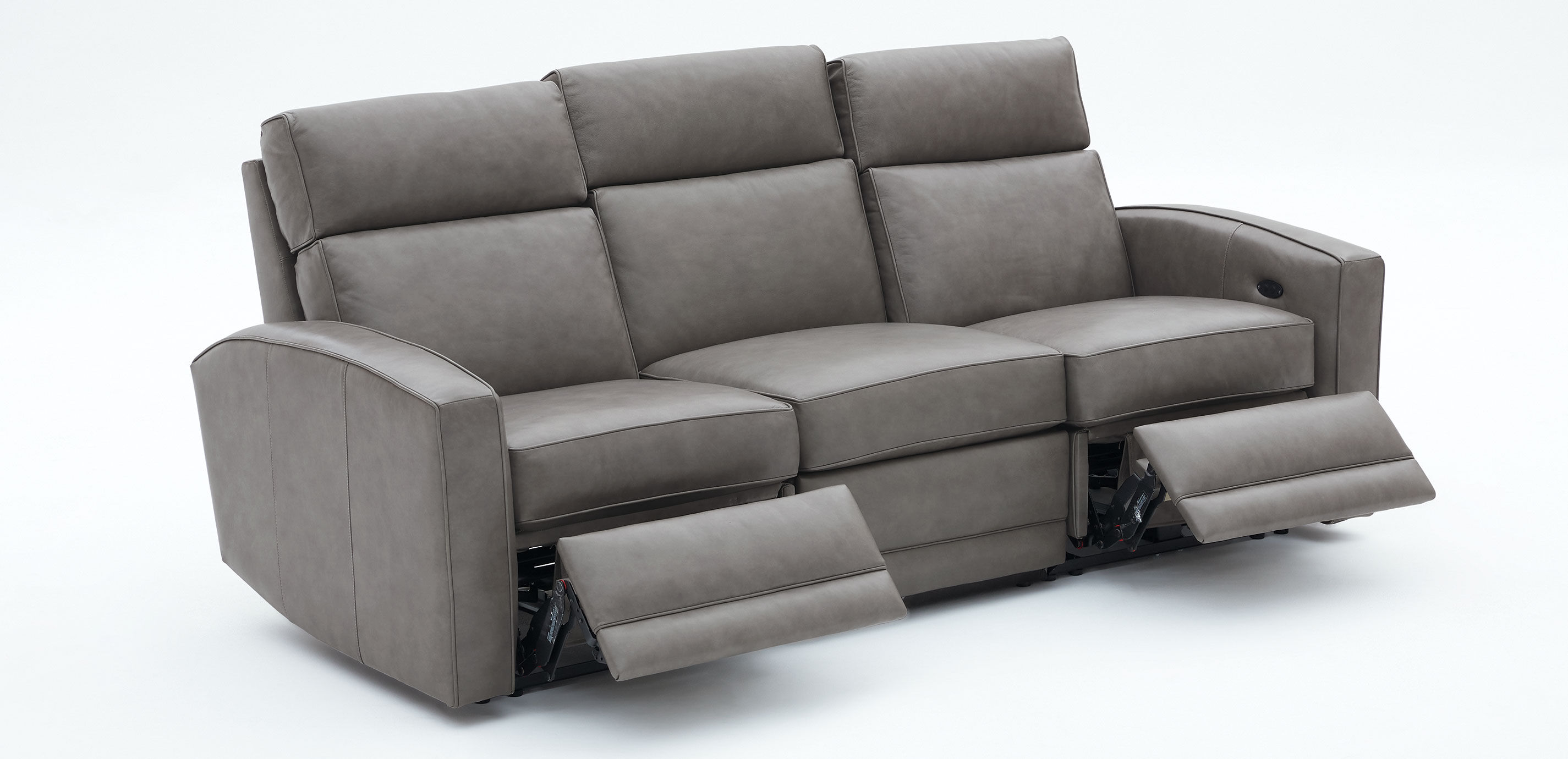 Conover Track-Arm Wall-Reclining Three-Seat Modular Leather Sofa_2