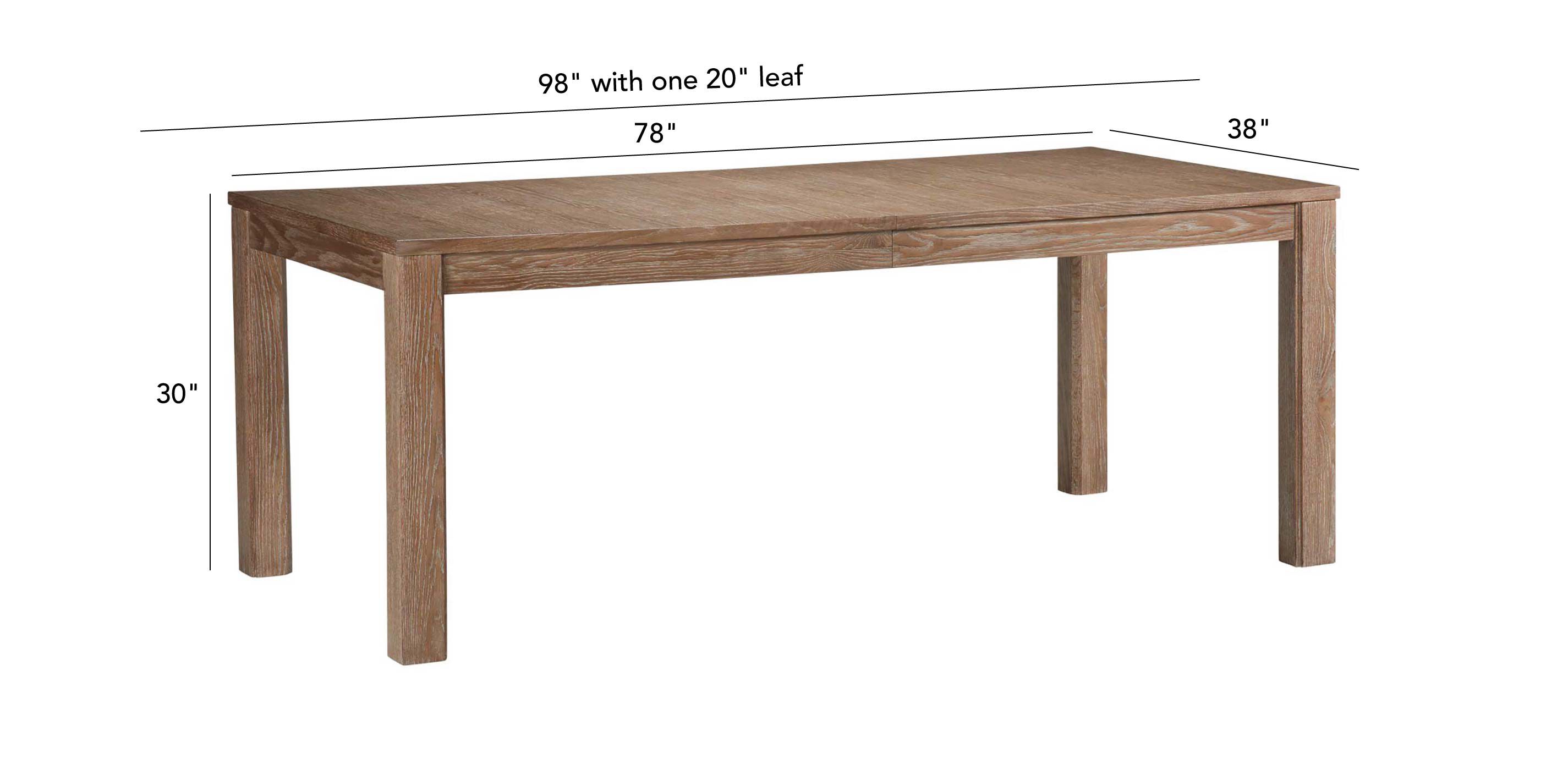 Vinson Oak Extension Dining Table_1