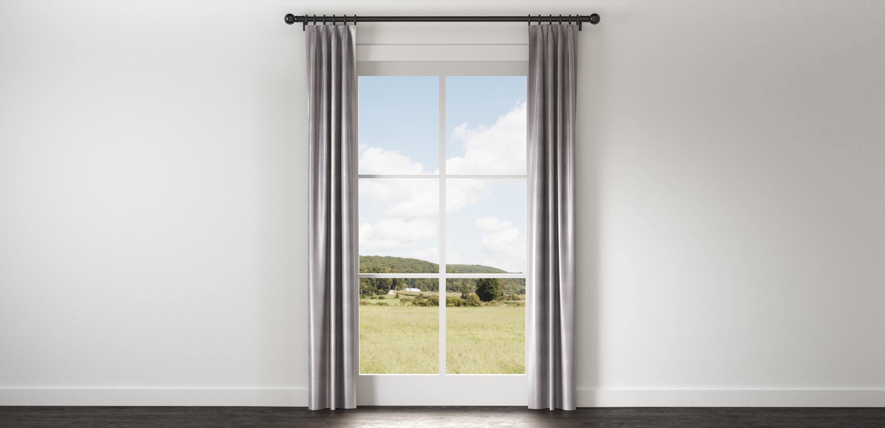 Taffeta Stripe Drapery Panel