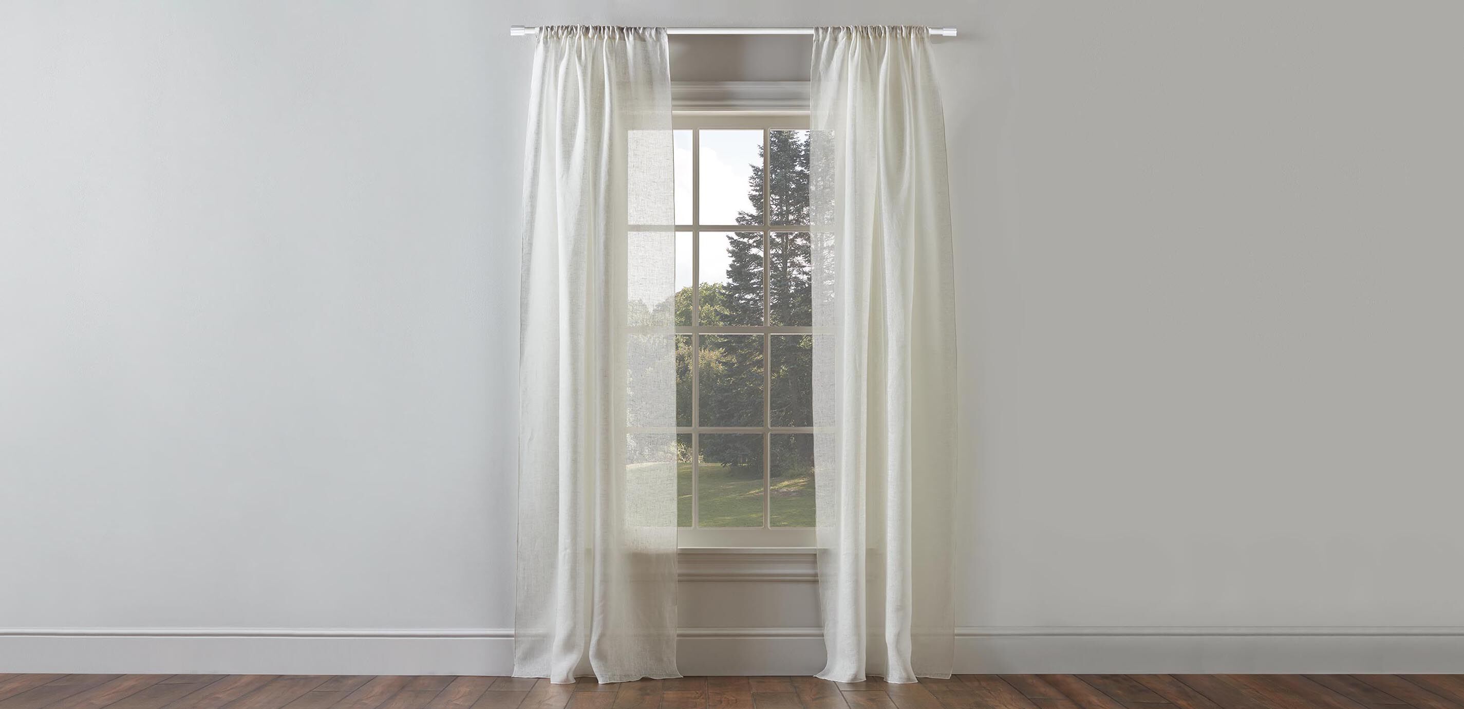 Sheer Linen Drapery Panel