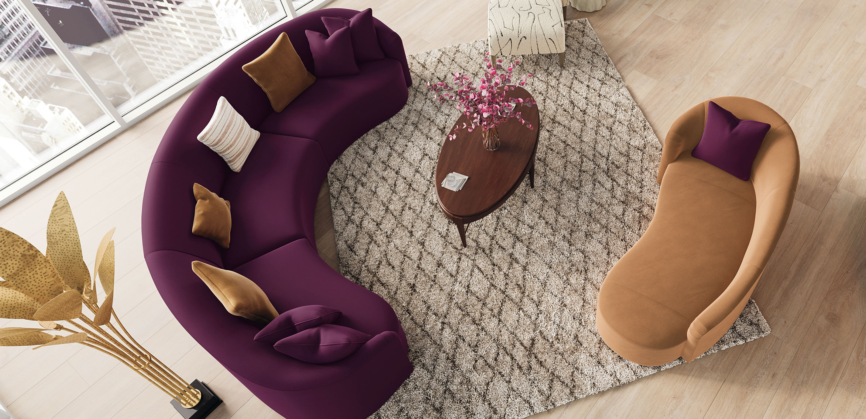 Calista Curved Three-Piece Sectional_6