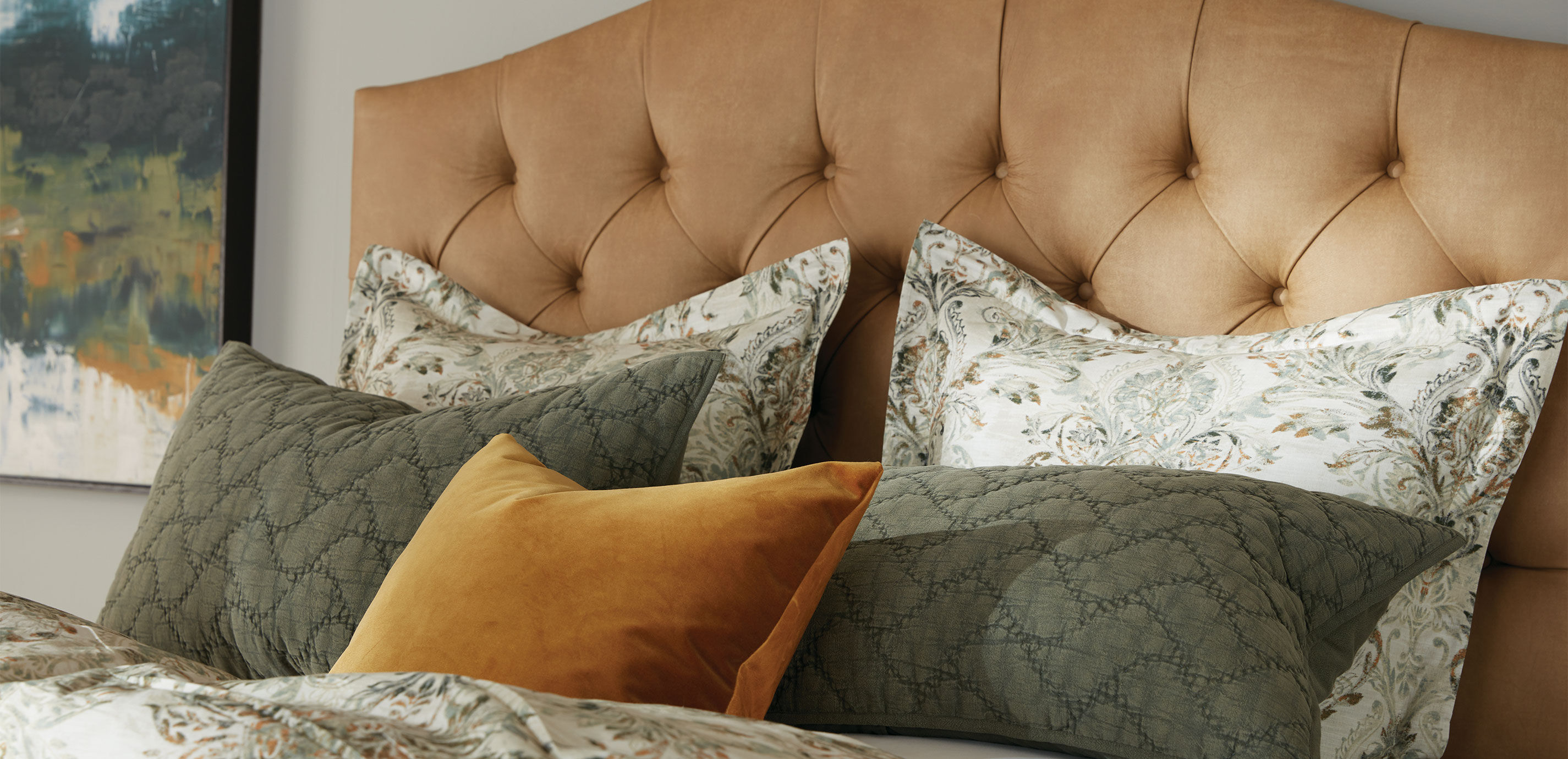 Garment-Dyed Quilted Sham with Chevron Stitch_1