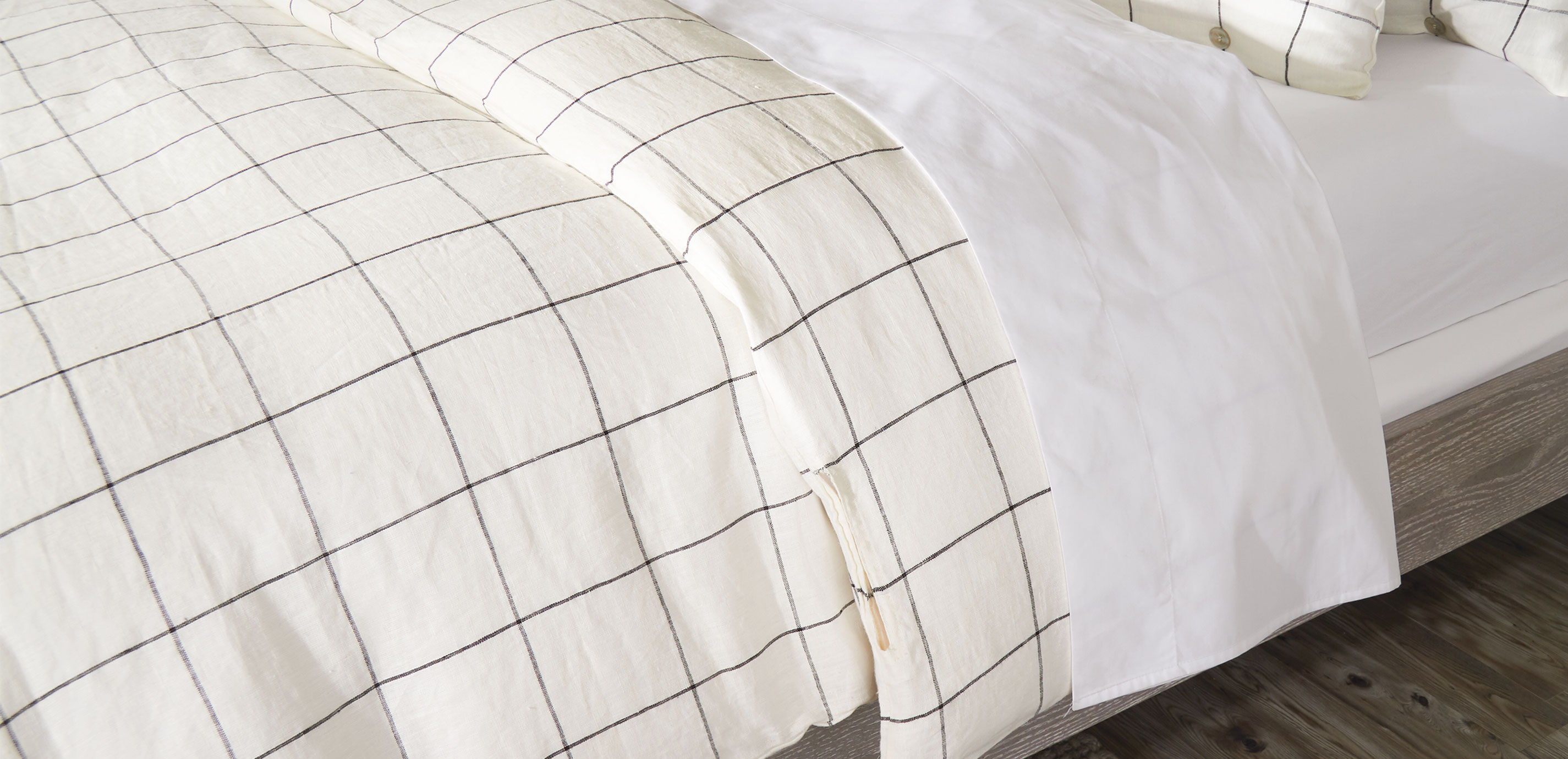 Linen Windowpane Duvet Cover and Sham_2