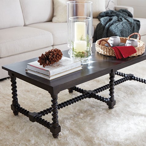 Madalynn Rectangular Barley Twist Coffee Table Product Tile Hover Image C58201