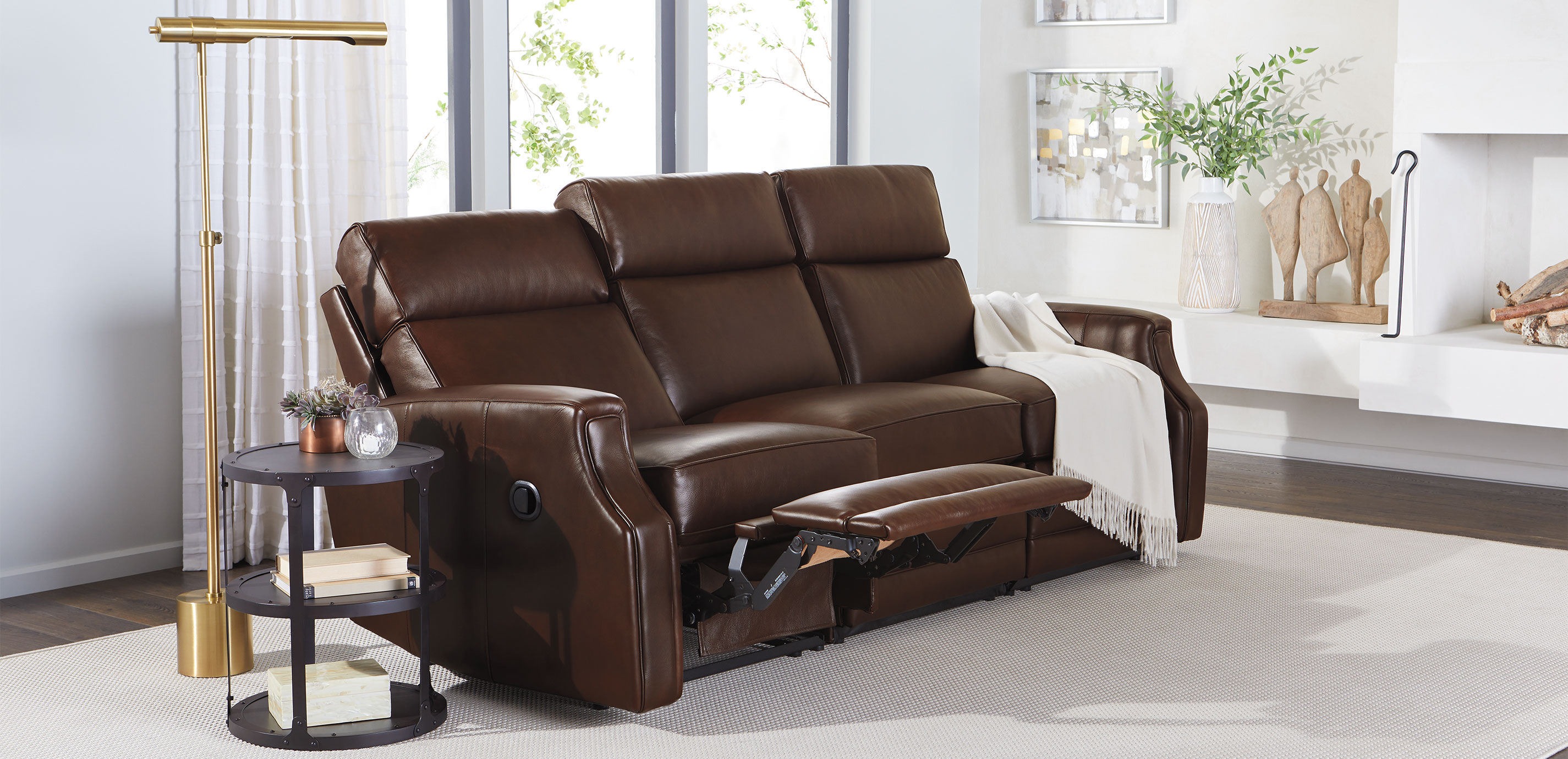 Conover Scoop-Arm Wall-Reclining Modular Leather Sofa_10