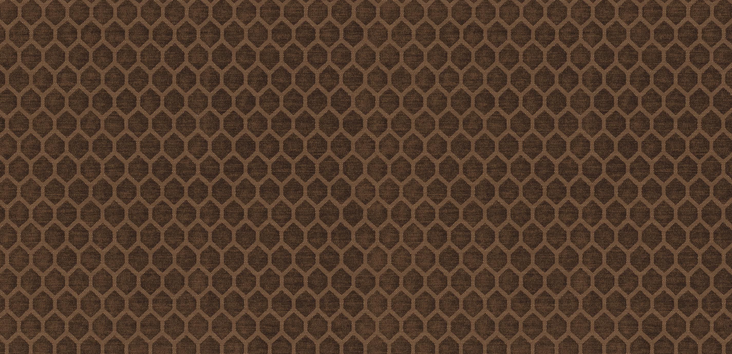 Hex Chocolate Fabric By the Yard
