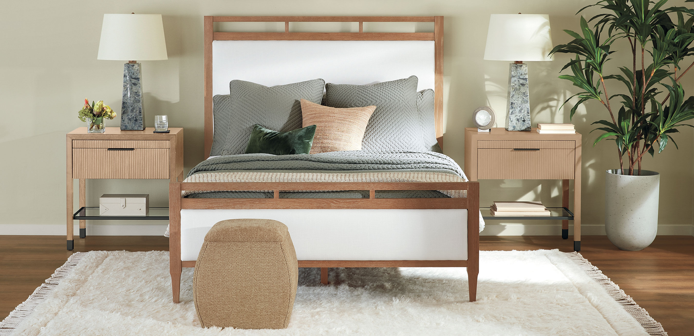 Geometric Matelasse Coverlet and Shams Set, Olive_5