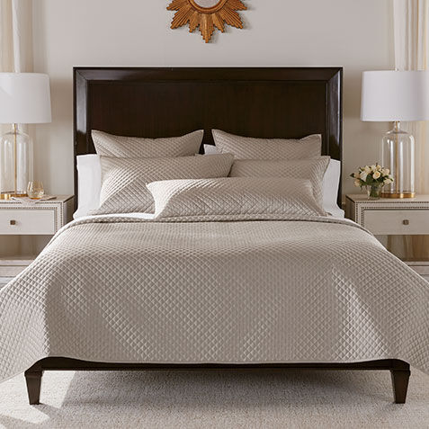 Salena Quilted Coverlet and Shams, Taupe image