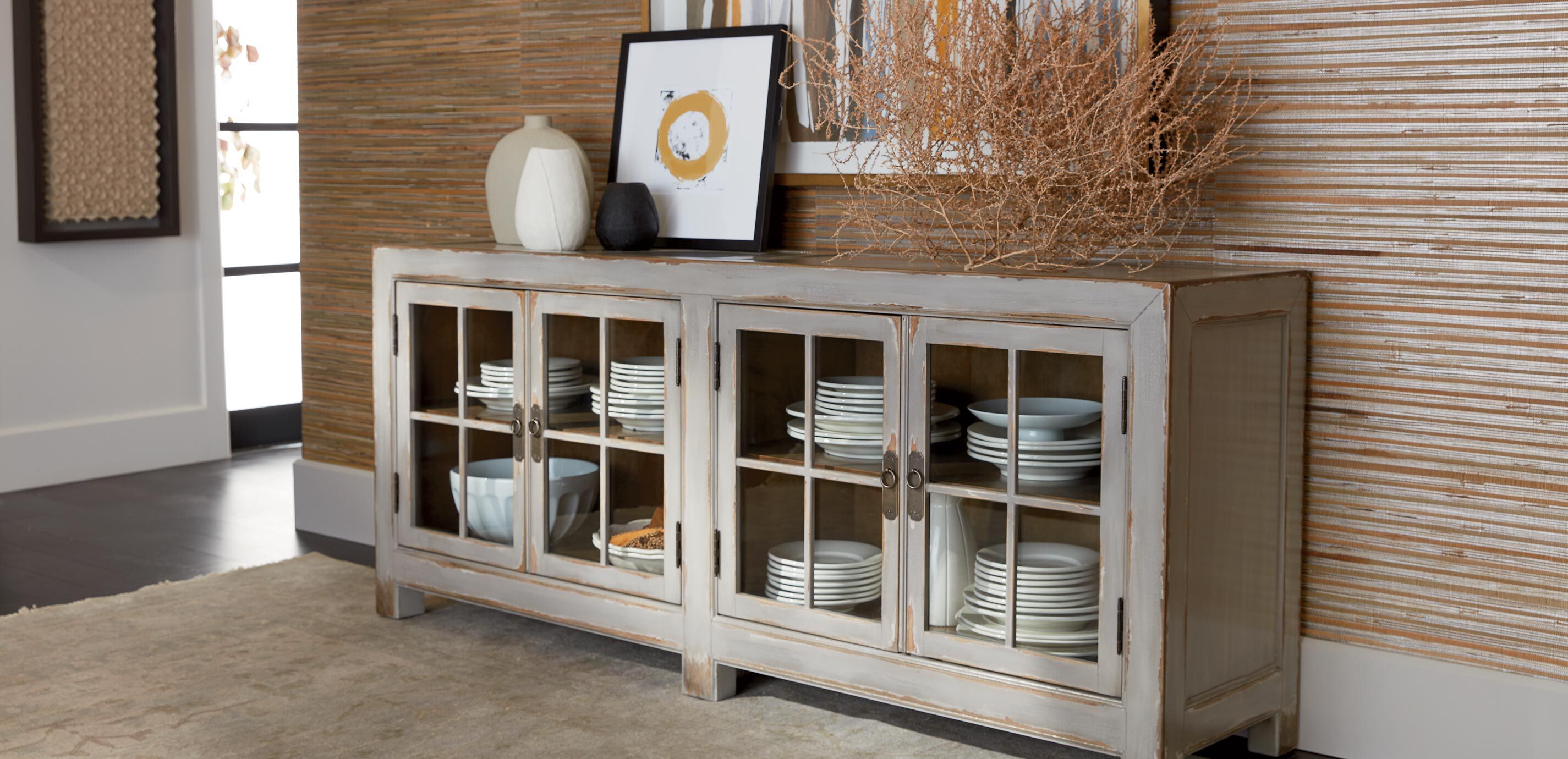 Dressoir Bas Avec Vitrine Ming_9