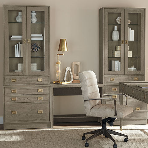 Callum Large Extended Bridge Desk, Glass Doors Product Tile Hover Image 359340G1