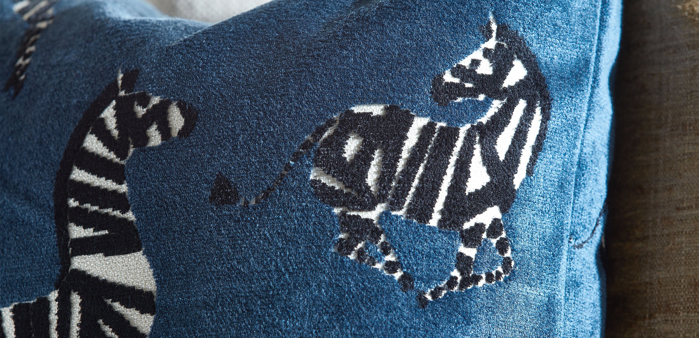 Velvet Zebra Pillow_2