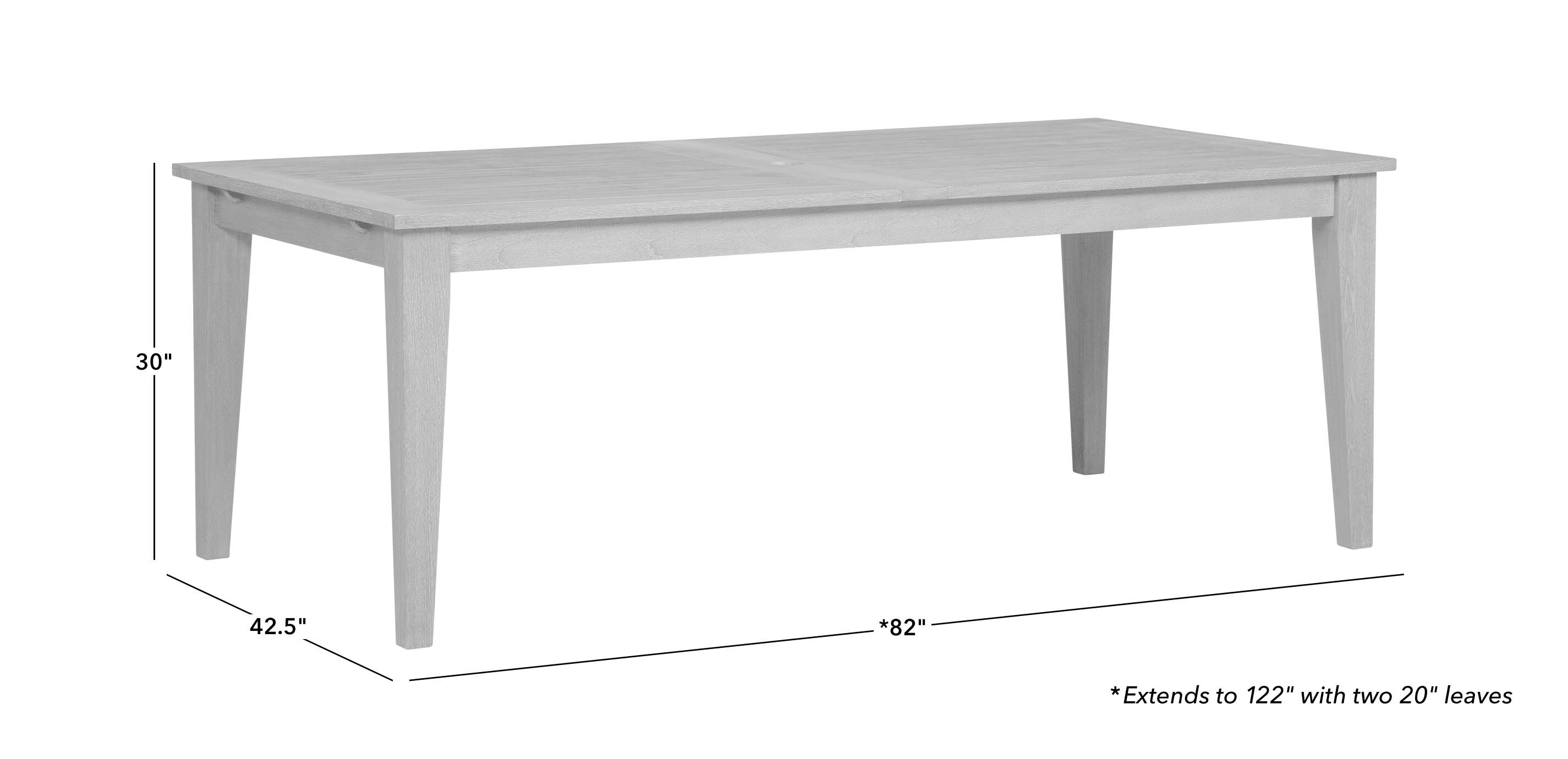 Bridgewater Cove Teak Extension Dining Table_1