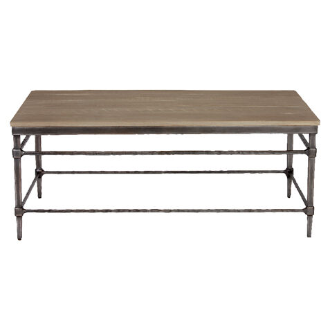 Vida Rectangular Wood-Top Coffee Table image
