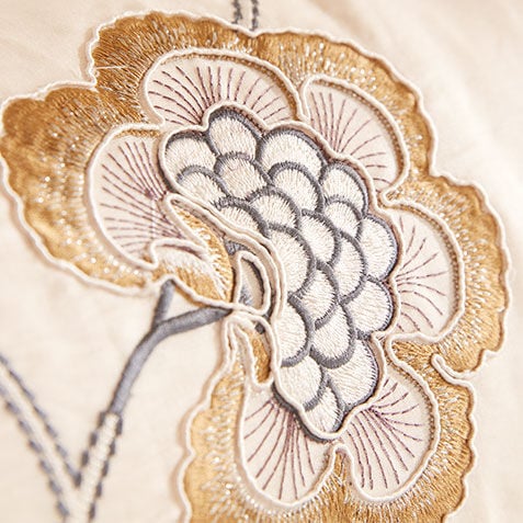 Salena Embroidered Bolster Pillow Product Tile Hover Image 032045