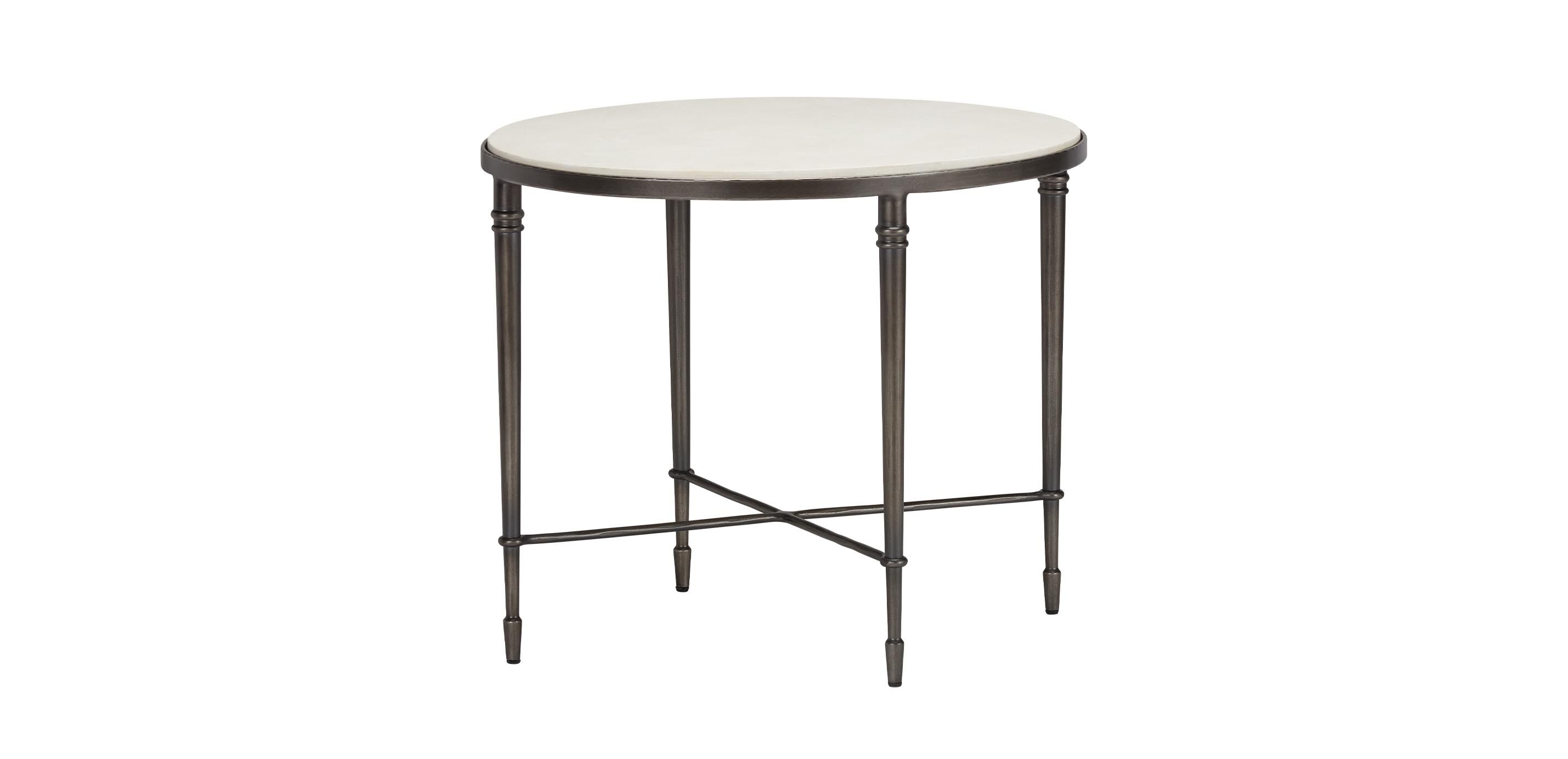 Valeria Stone-Top Oval End Table_2
