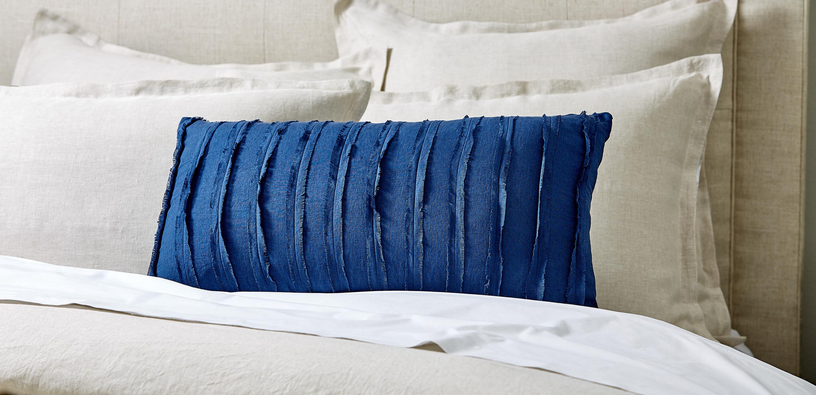 Linen Decorative Bolster Pillow