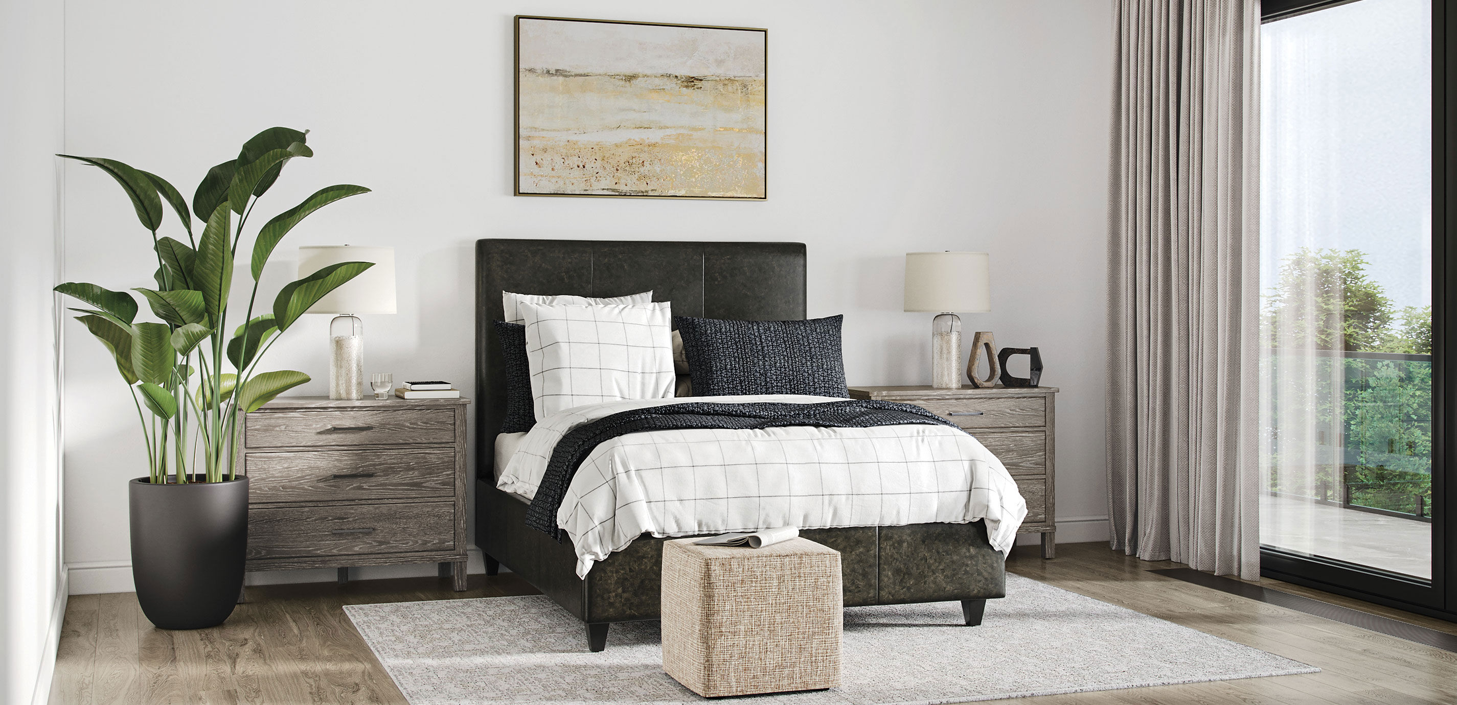 Elsen Custom Leather Storage Bed_3